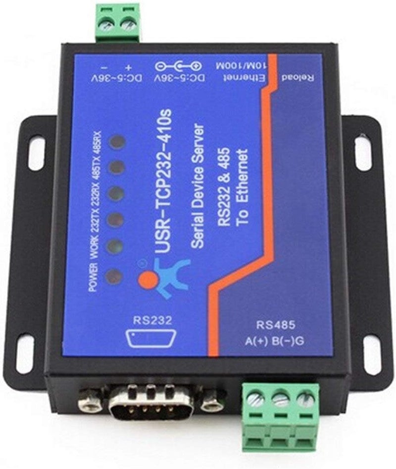 PUSR Usr-Tcp232-410S RS232 / RS485 Serial to Ethernet Adapter/IP Device Server Ethernet Converter Support DHCP/DNS (1) - Image 1